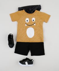 Camiseta-Infantil-Monstrao-com-Capuz-Manga-Curta-Mostarda-9945037-Mostarda_3