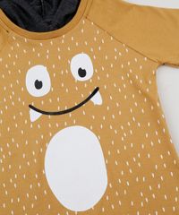 Camiseta-Infantil-Monstrao-com-Capuz-Manga-Curta-Mostarda-9945037-Mostarda_4