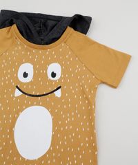 Camiseta-Infantil-Monstrao-com-Capuz-Manga-Curta-Mostarda-9945037-Mostarda_5