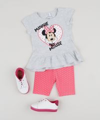 Conjunto-Infantil-Blusa-Minnie-com-Babado-Manga-Curta-Cinza-Mescla-Claro---Bermuda-Estampada-Poa-Ciclista-Rosa-9944849-Rosa_3