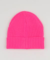 Gorro-de-Trico-Infantil--Love--Rosa-Neon-9785481-Rosa_Neon_2