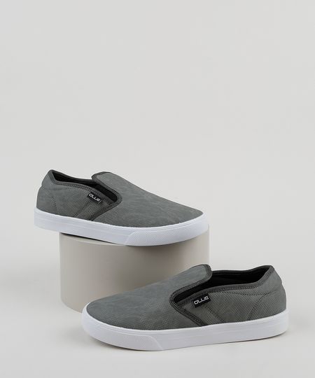 Tenis-Slip-On-Masculino-Ollie-Cinza-Mescla-9841683-Cinza_Mescla_1 Tenis-Slip-On-Masculino-Ollie-Cinza-Mescla-9841683-Cinza_Mescla_1