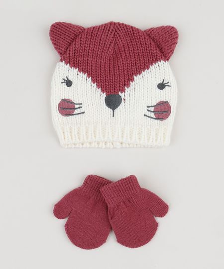 Kit-Infantil-de-Gorro-de-Trico--Raposa---Luva-Vinho-9784983-Vinho_1 Kit-Infantil-de-Gorro-de-Trico--Raposa---Luva-Vinho-9784983-Vinho_1