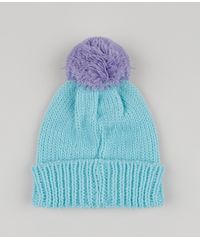 Gorro-de-Trico-Infantil-Frozen-com-Pompom-Azul-Claro-9785480-Azul_Claro_2