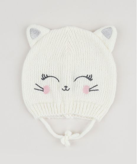 Gorro-de-Trico-Infantil-Gatinha-com-Orelhas-Off-White-9784980-Off_White_1