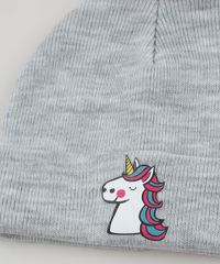 Gorro-de-Trico-Infantil-Unicornio-Cinza-Mescla-9785478-Cinza_Mescla_4