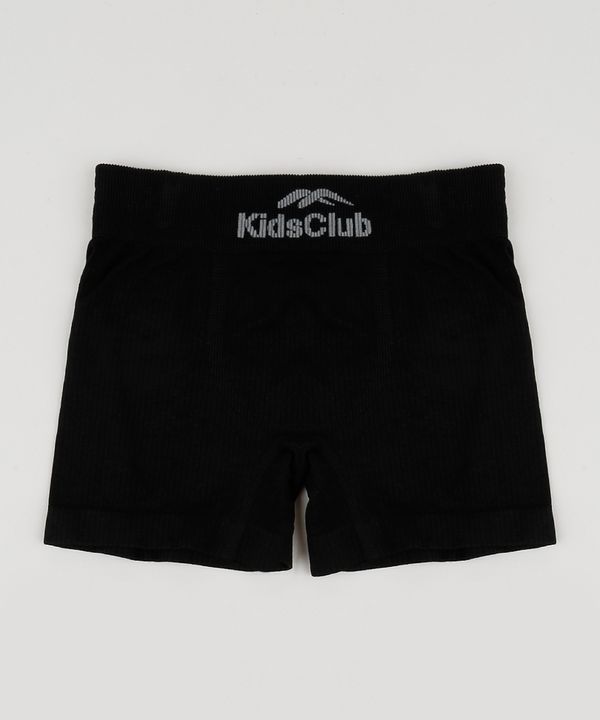 Cueca Boxer Infantil DelRio em Algodão Preta P