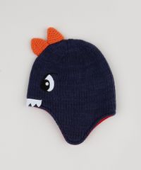 Gorro-de-Trico-Infantil-Dinossauro-Azul-Royal-9785363-Azul_Royal_3