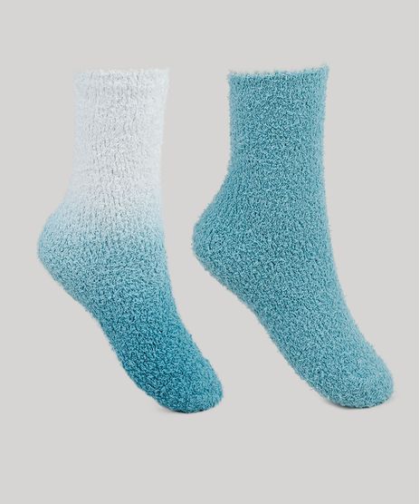 Kit-de-2-Meias-de-Inverno-Femininas-Cano-Alto-Chenille-Multicor-9837831-Multicor_1