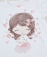 Blusa-Infantil-Menina-com-Coelhinho-Manga-Curta-Off-White-9943366-Off_White_4