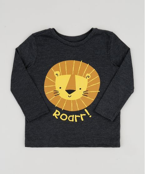 Camiseta-Infantil-Leaozinho-com-Bolso-Manga-Longa-Cinza-Mescla-Escuro-9943221-Cinza_Mescla_Escuro_1