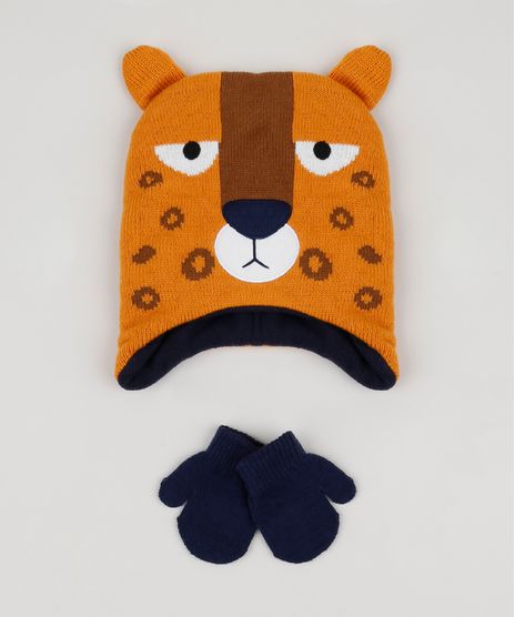 Kit-Infantil-de-Gorro-de-Trico-Onca-Caramelo---Luva-Preta-9784973-Preto_1