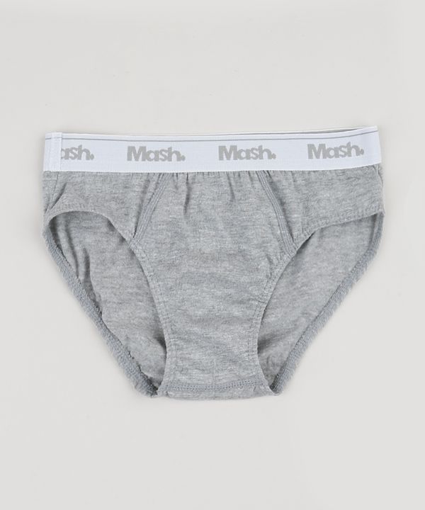 Cueca Infantil Mash Slip Cinza GG