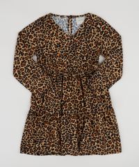 Vestido-Infantil-Estampado-Animal-Manga-Longa-Bege-9950367-Bege_1