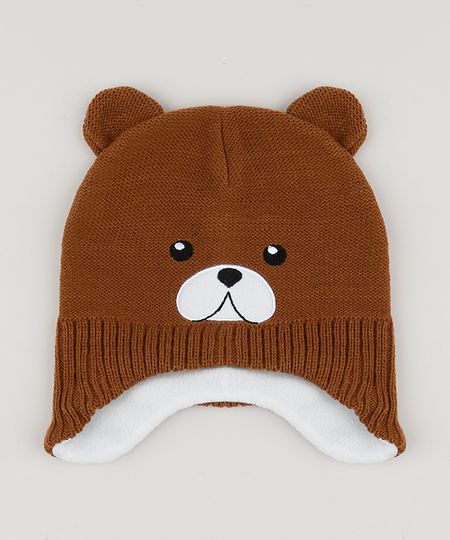 Gorro-de-Trico-Infantil-Urso-Marrom-9785288-Marrom_1 Gorro-de-Trico-Infantil-Urso-Marrom-9785288-Marrom_1