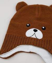 Gorro-de-Trico-Infantil-Urso-Marrom-9785288-Marrom_3