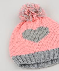 Kit-Infantil-de-Gorro-de-Trico--Coracao---Luva-Rosa-9785364-Rosa_3