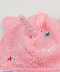 Kit-Infantil-de-Gorro-de-Fleece-Unicornio---Luva-Rosa-9785475-Rosa_6