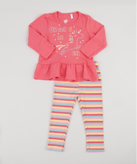 Conjunto-Infantil-de-Blusa-Unicornio-Manga-Longa-Rosa---Calca-Legging-Listrada-Pink-9944840-Pink_1