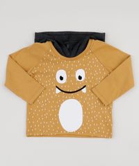 Camiseta-Infantil-Monstro-Manga-Longa-com-Capuz-Mostarda-9945032-Mostarda_1