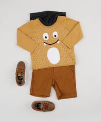 Camiseta-Infantil-Monstro-Manga-Longa-com-Capuz-Mostarda-9945032-Mostarda_3