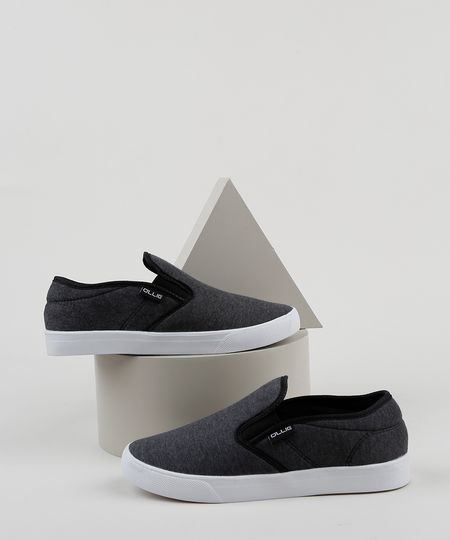 Tenis-Slip-On-Masculino-Ollie-Chumbo-9841684-Chumbo_1 Tenis-Slip-On-Masculino-Ollie-Chumbo-9841684-Chumbo_1