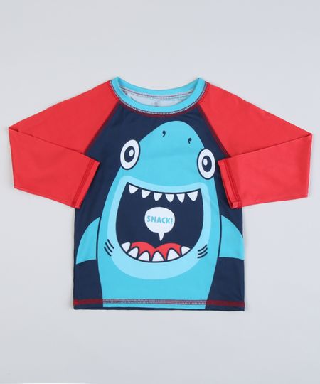Camiseta-de-Praia-Infantil-Raglan-Tubarao-Manga-Longa-com-Protecao-UV50--Azul-Marinho-9902370-Azul_Marinho_1