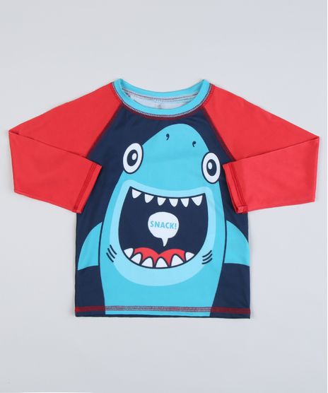 Camiseta-de-Praia-Infantil-Raglan-Tubarao-Manga-Longa-com-Protecao-UV50--Azul-Marinho-9902370-Azul_Marinho_1