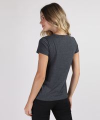 Blusa-Feminina-Pantera-Negra-Manga-Curta-Decote-Redondo-Cinza-Mescla-Escuro-9947858-Cinza_Mescla_Escuro_2