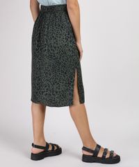 Saia-Feminina-Midi-Estampada-Animal-Print-com-Bolsos-e-Fendas-Verde-Militar-9950725-Verde_Militar_2