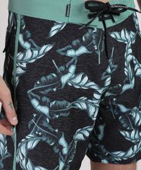 Bermuda-Surf-Masculina-Estampada-de-Folhagens-Verde-Escuro-9943963-Verde_Escuro_3