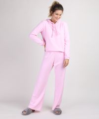 Pijama-Feminino-Atoalhado--Hey--com-Capuz-Manga-Longa-Rosa-Claro-9951063-Rosa_Claro_1