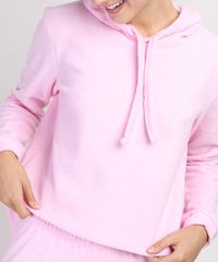 Pijama-Feminino-Atoalhado--Hey--com-Capuz-Manga-Longa-Rosa-Claro-9951063-Rosa_Claro_4