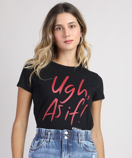 Blusa-Feminina-As-Patricinhas-de-Beverly-Hills--As-If--Manga-Curta-Decote-Redondo-Preta-9951771-Preto_1