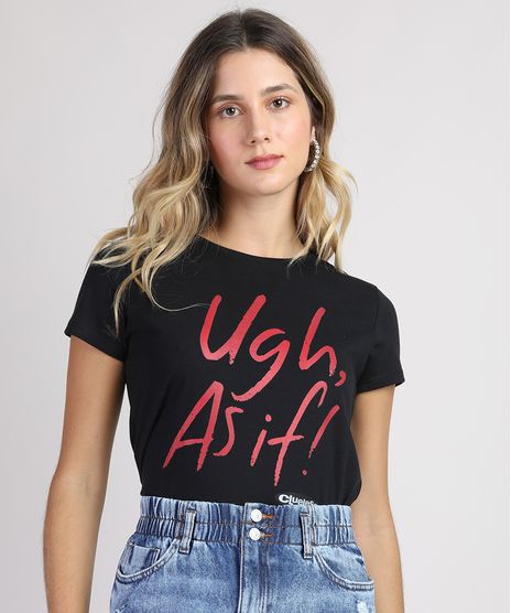 Blusa-Feminina-As-Patricinhas-de-Beverly-Hills--As-If--Manga-Curta-Decote-Redondo-Preta-9951771-Preto_1