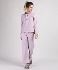 Pijama-Feminino-Atoalhado--Hey--com-Capuz-Manga-Longa-Lilas-9951063-Lilas_1