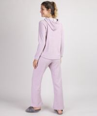 Pijama-Feminino-Atoalhado--Hey--com-Capuz-Manga-Longa-Lilas-9951063-Lilas_2