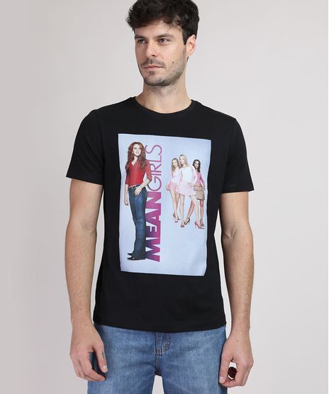 Camiseta-Masculina-Meninas-Malvadas-Manga-Curta-Gola-Careca-Preta-9951724-Preto_1