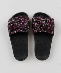 Chinelo-Slide-Infantil-Molekinha-Estampado-de-Flamingos-com-Laco-Preto-9952663-Preto_2