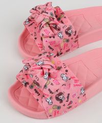 Chinelo-Slide-Infantil-Molekinha-Estampado-de-Cachorrinho-com-Laco-Rosa-9952664-Rosa_6