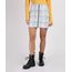 Saia-Feminina-Curta-Estampada-Xadrez-com-Ziper-de-Argola-Branca-9816994-Branco_1