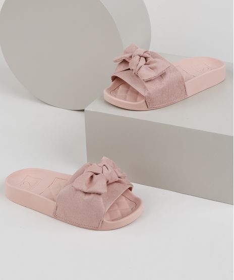 Chinelo-Slide-Infantil-Molekinha-com-Laco-Rose-9952666-Rose_1