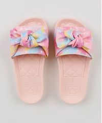 Chinelo-Slide-Infantil-Molekinha-Estampado-de-Estrelas-com-Laco-Rosa-9952662-Rosa_2