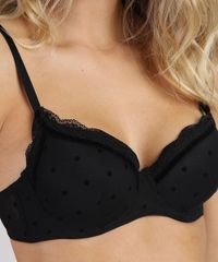 Sutia-em-Tule-Estampado-de-Poa-com-Bojo-e-Aro-Preto-9827403-Preto_3