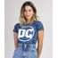 Blusa-Feminina-DC-Comics-Estampada-de-Quadrinhos-Manga-Curta-Decote-Redondo-Azul-9942653-Azul_1