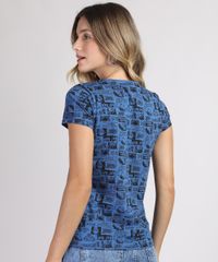 Blusa-Feminina-DC-Comics-Estampada-de-Quadrinhos-Manga-Curta-Decote-Redondo-Azul-9942653-Azul_2
