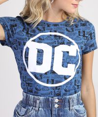 Blusa-Feminina-DC-Comics-Estampada-de-Quadrinhos-Manga-Curta-Decote-Redondo-Azul-9942653-Azul_4