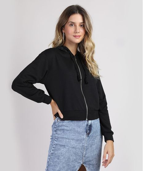 Blusao-de-Moletom-Feminino-com-Capuz-e-Tassel-Preto-9946566-Preto_1