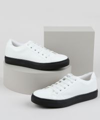 Tenis-em-Lona-Masculino-com-Sola-Contrastante-Branco-9951863-Branco_1