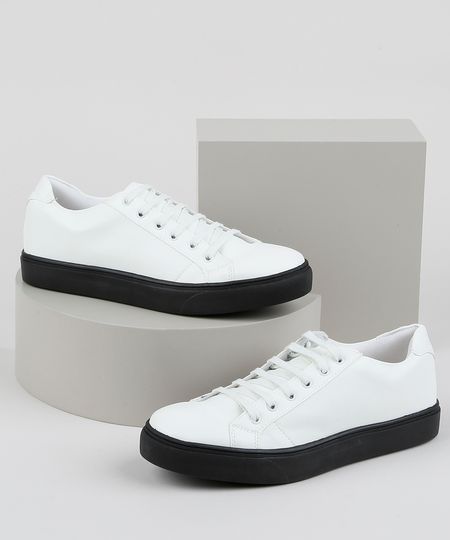 Tenis-em-Lona-Masculino-com-Sola-Contrastante-Branco-9951863-Branco_1